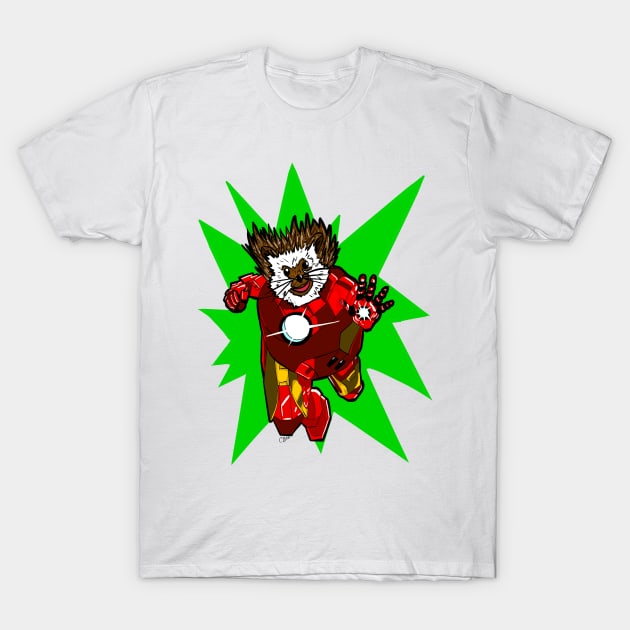 Iron Hedgehog T-Shirt by Art by Some Beach